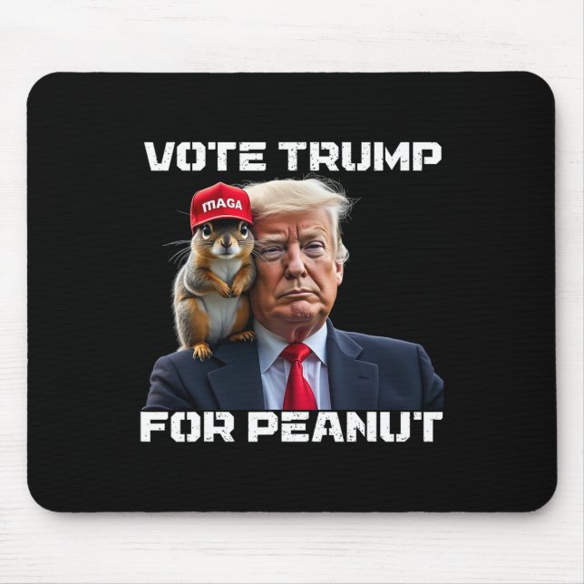 Vote Trump For Peanut The Squirrel 2  Mouse Pad (Front)