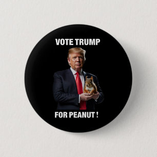 Vote Trump For Peanut The Squirrel 3 6 Cm Round Badge