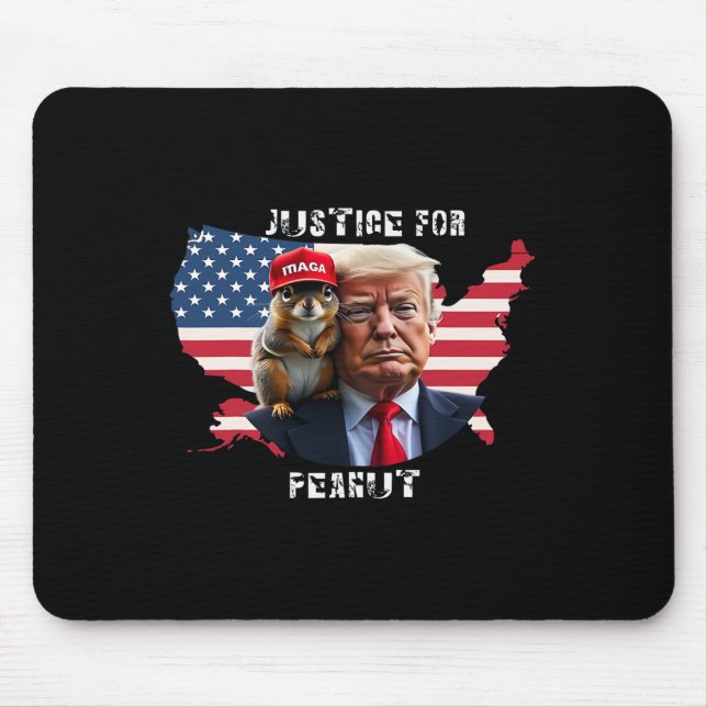 Vote Trump For Peanut The Squirrel 4  Mouse Pad (Front)