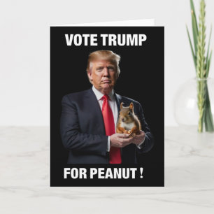 Vote Trump For Peanut The Squirrel 5 Card