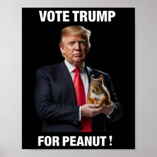 Vote Trump For Peanut The Squirrel 5 Poster