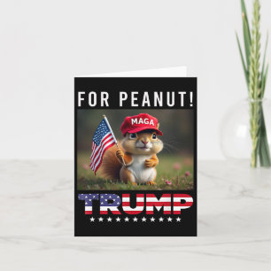 Vote Trump For Peanut The Squirrel Trump 2024 Card