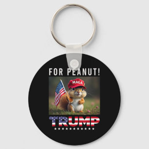 Vote Trump For Peanut The Squirrel Trump 2024  Key Ring