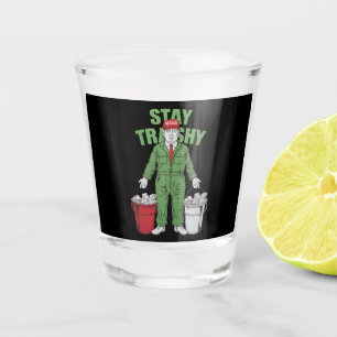 Vote Trump Garbage Man Stay Trashy 2024 Election Shot Glass