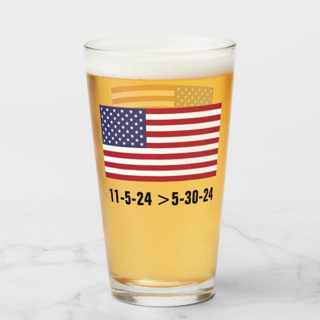 VOTE TRUMP GLASS (Front Filled)