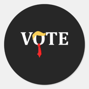 Vote Trump Hair Tie Classic Round Sticker