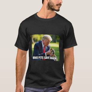 Vote Trump Mega Make Pets Safe Again Justice Peanu T-Shirt