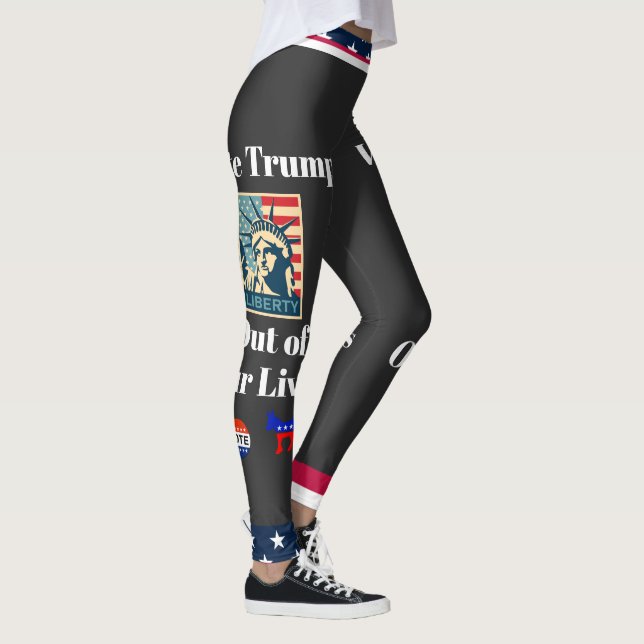 Vote Trump Out of Our Lives Leggings (Right)