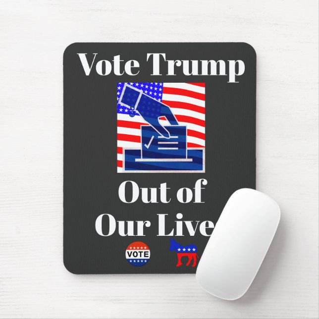 Vote Trump Out of Our Lives Mouse Pad (With Mouse)