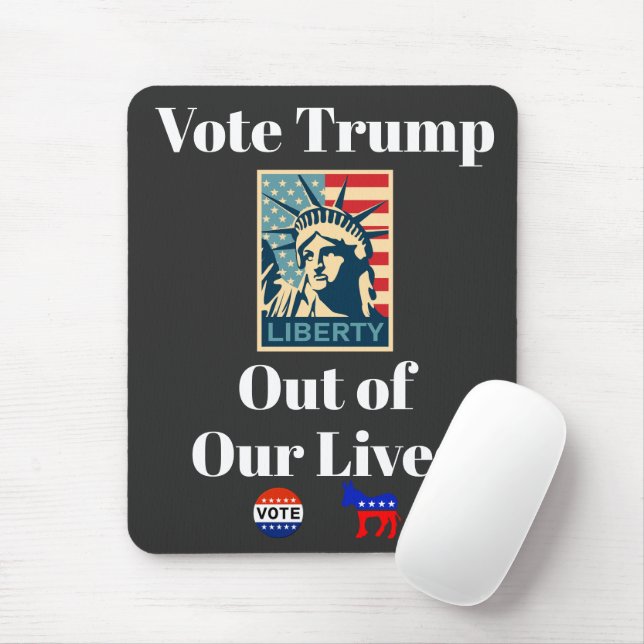 Vote Trump Out of Our Lives Mouse Pad (With Mouse)