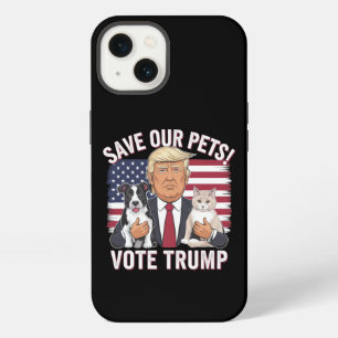 Vote Trump Save Our Pets Cats Dogs 2024 Safe Again iPhone 13 Case