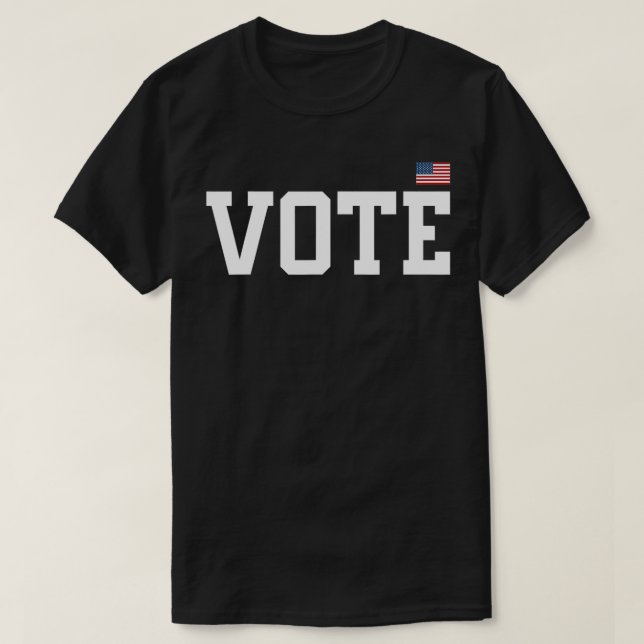 Vote Tshirt Women Men American Flag 2022 Election  (Design Front)