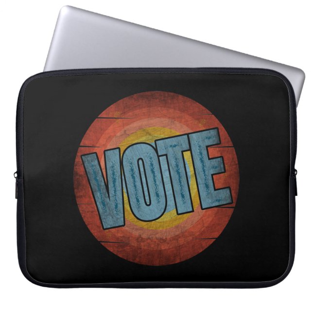 VOTE VINTAGE LAPTOP SLEEVE (Front)