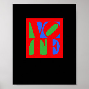 Vote - Vote Blue - Vote Red - 2024 Presidential El Poster