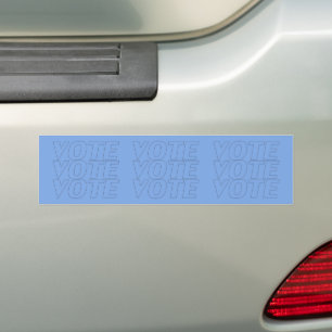 vote vote vote - Blue Car Bumper Sticker