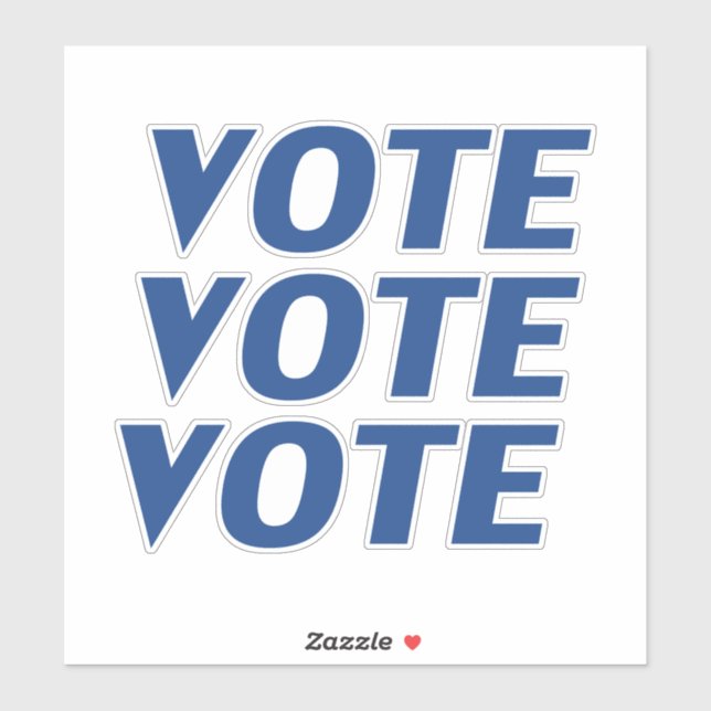 "vote vote vote" blue letters - (Sheet)