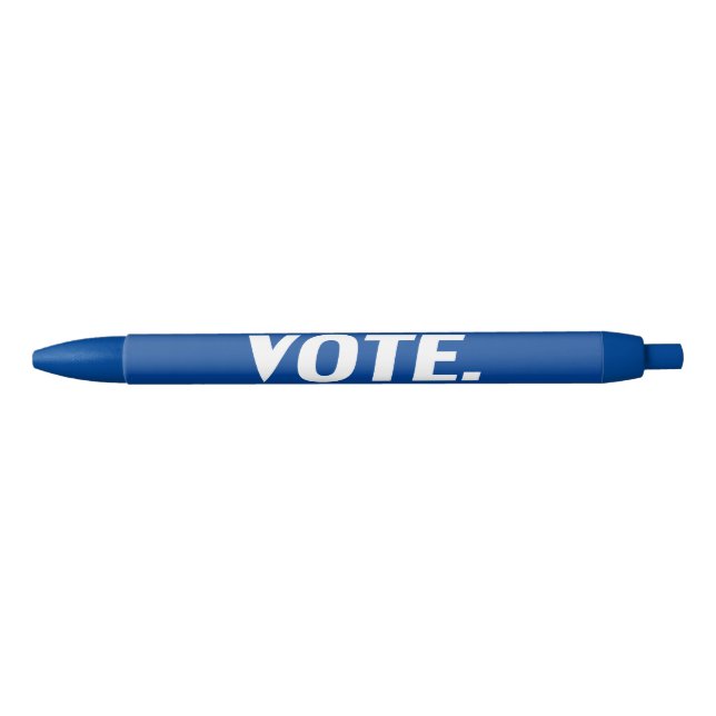 "vote" - white blue black ink pen (Front)