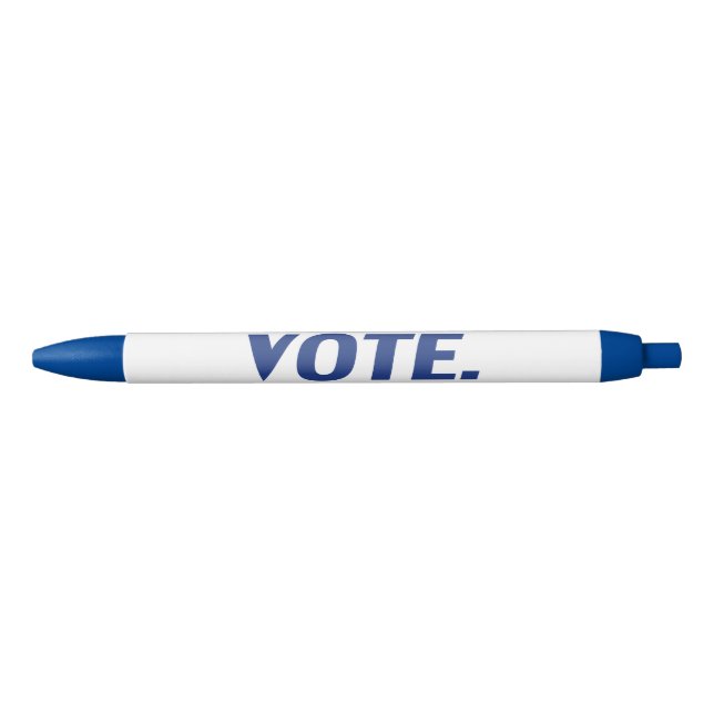 "vote" - white blue black ink pen (Front)