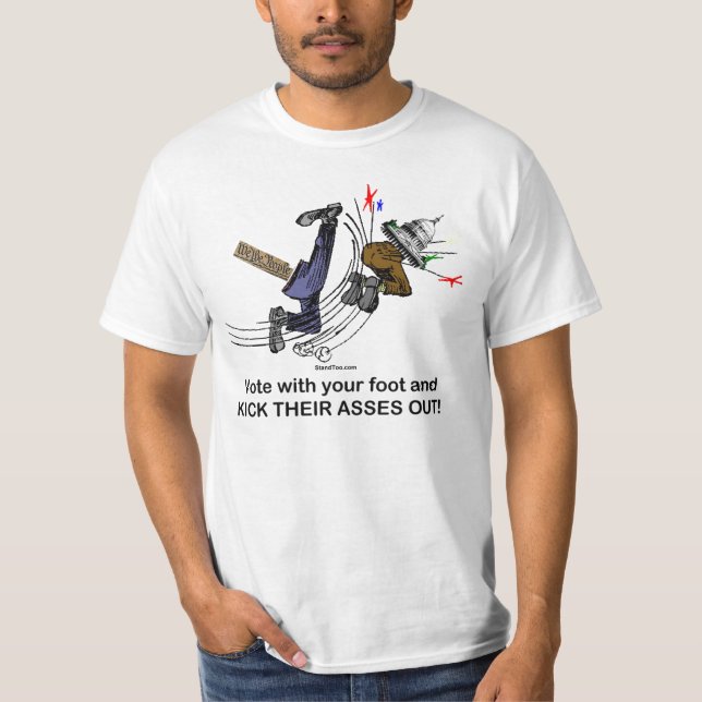 Vote With Foot - T-Shirt - F&B (Front)