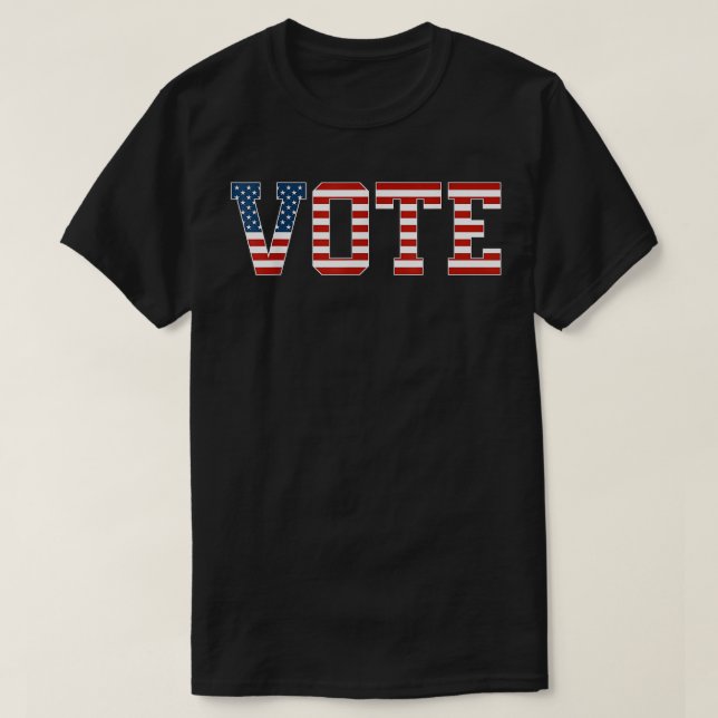Vote Women Men Red White Blue American Flag 2022 E T-Shirt (Design Front)