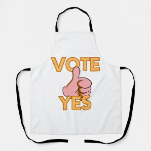 Vote yes apron