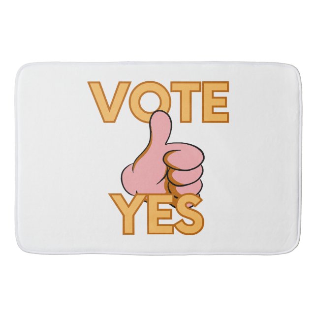 Vote yes  bath mat (Front)