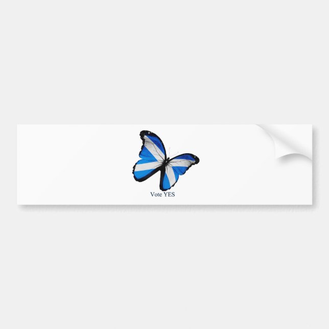 Vote Yes for Scottish Independence Bumper Sticker (Front)