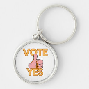 Vote yes key ring