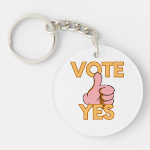 Vote yes key ring