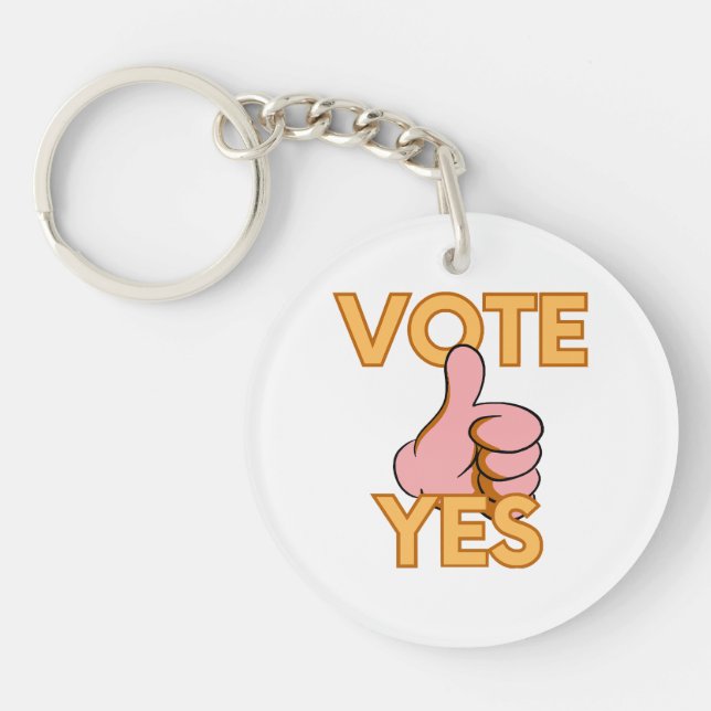 Vote yes  key ring (Front)