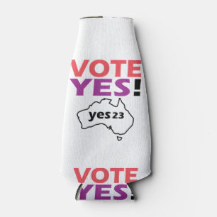 Vote Yes To The Voice Of Indigenous Australian Bottle Cooler
