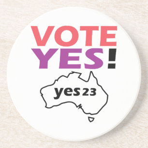 Vote Yes To The Voice Of Indigenous Australian  Coaster