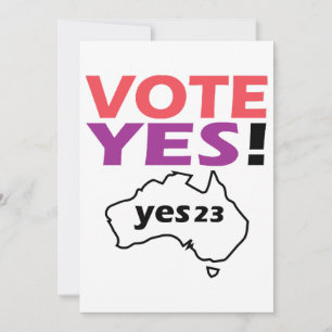 Vote Yes To The Voice Of Indigenous Australian Invitation