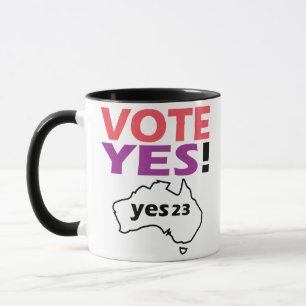 Vote Yes To The Voice Of Indigenous Australian Mug