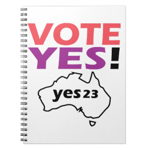 Vote Yes To The Voice Of Indigenous Australian Notebook