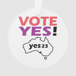 Vote Yes To The Voice Of Indigenous Australian Ornament