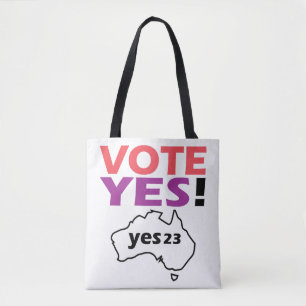 Vote Yes To The Voice Of Indigenous Australian Tote Bag