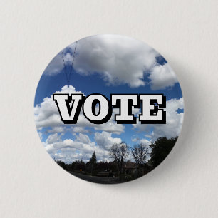 VOTE (You May Change the Word) 6 Cm Round Badge