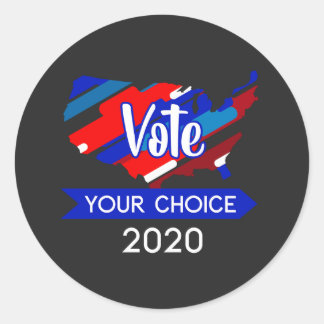 Vote Your Choice 2020 Political Statement Classic Round Sticker