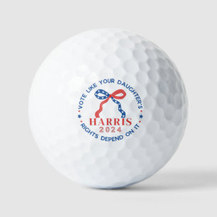 Vote Your Daughter's Rights Harris 2024 Golf Balls