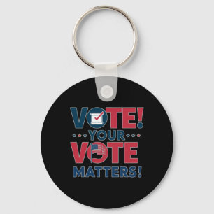 Vote Your Vote S Sticker  Key Ring