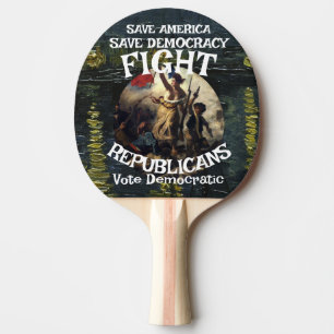 VOTE ZL X1 KP DEMOCRATIC PARTY ELECTION COST T PING PONG PADDLE