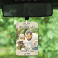 Voted Best Dad Ever - Custom Year - Two Photo