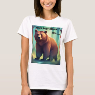 "Voted Best Mama Bear" Mothers' Day T-shirt