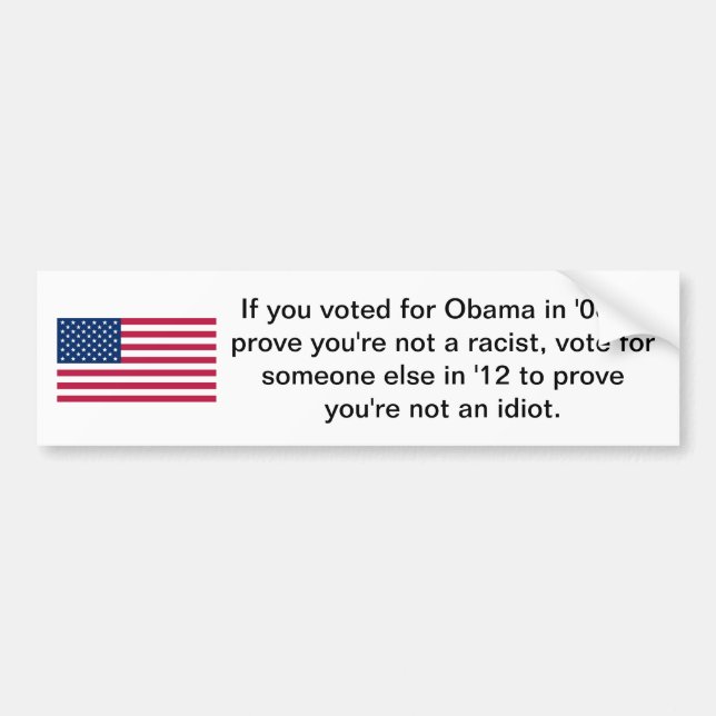 Voted for Obama Bumper Sticker (Front)