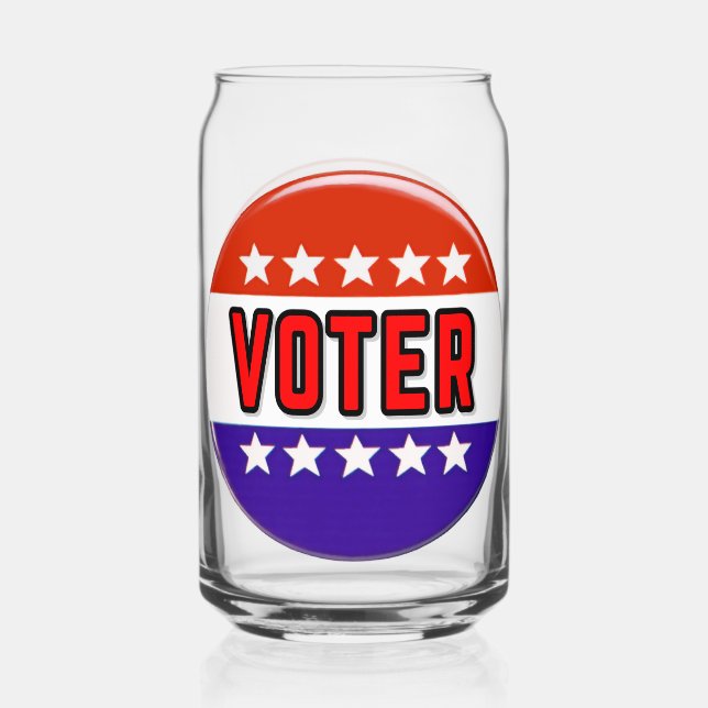 Voter Can Glass (Front)