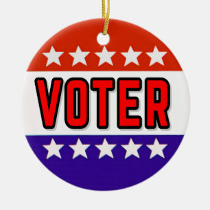 Voter Ceramic Ornament