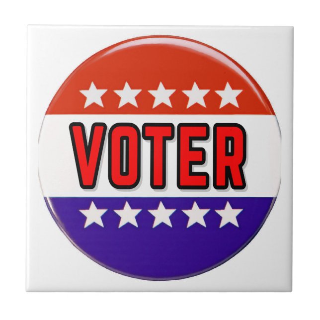 Voter Ceramic Tile (Front)
