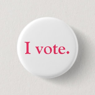 Voter ID, grlsvote style 3 Cm Round Badge