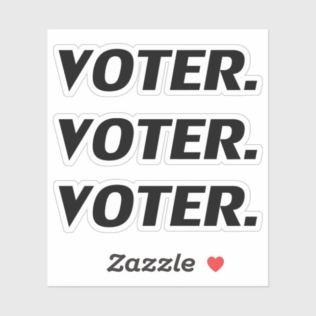 "voter" Pride black letters - (Sheet)